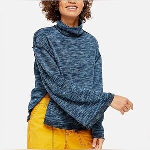 Free People Sunny Days Turtleneck Sweater Overboard Combo Women’s Size XS